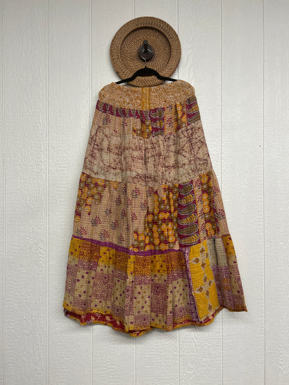Pareo Kantha Lotus Maxi Skirt 0826 039