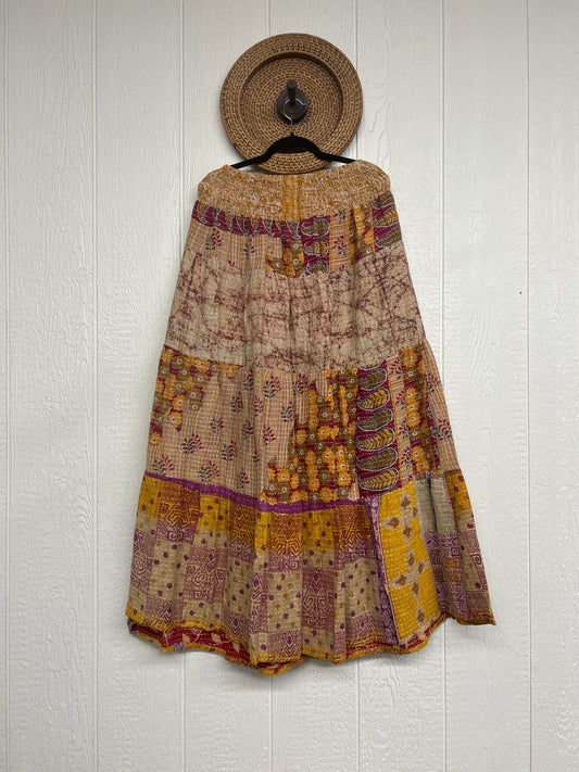 Pareo Kantha Lotus Maxi Skirt 0826 039