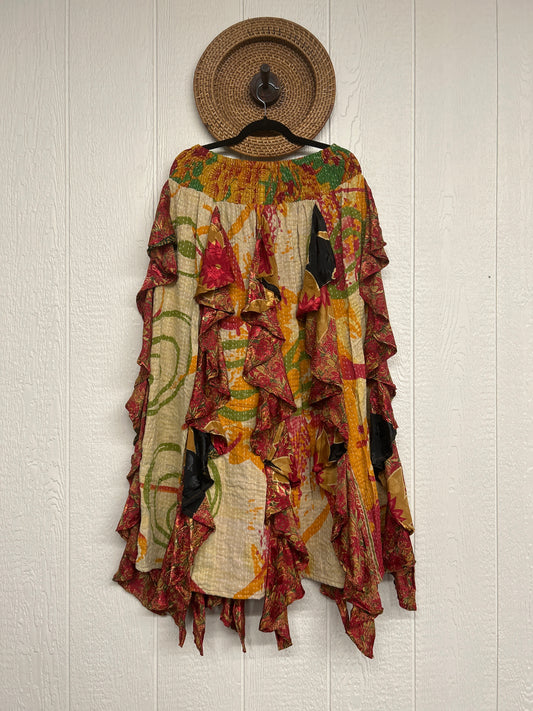 Pareo Kantha Willow Maxi Skirt 0826 023