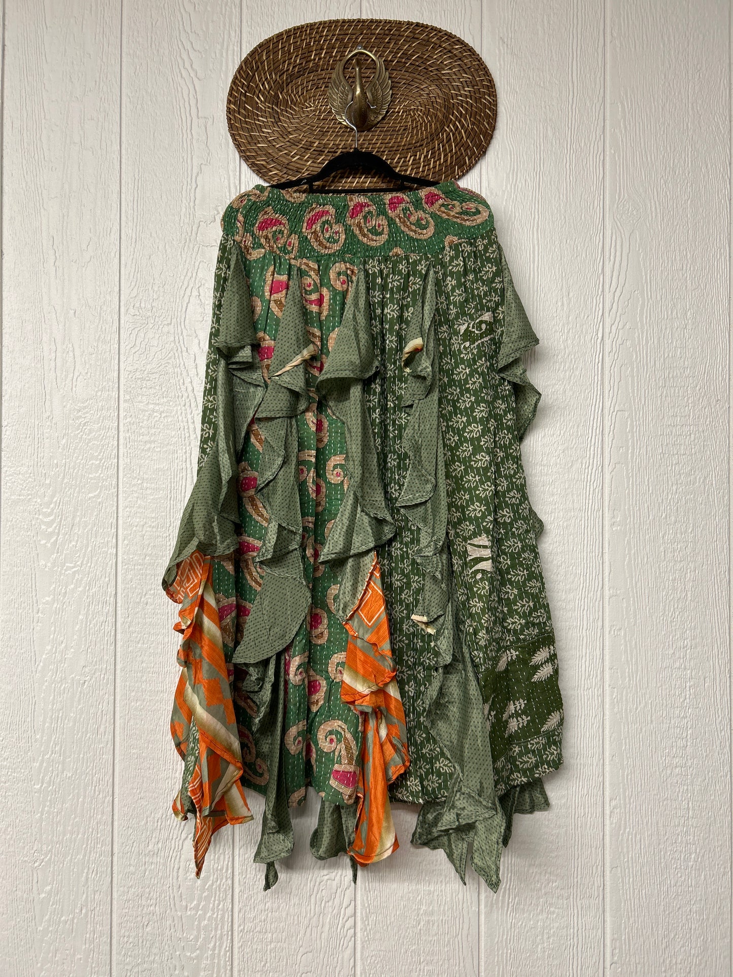 Pareo Kantha Willow Maxi Skirt 0826 173