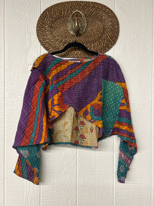 Pareo Kantha In Bloom Cropped Pullover 0326 266