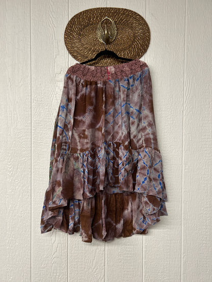 Crepe Sari Dahlia Skirt 1026 017