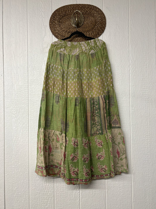 Pareo Kantha Lotus Maxi Skirt 0826 184