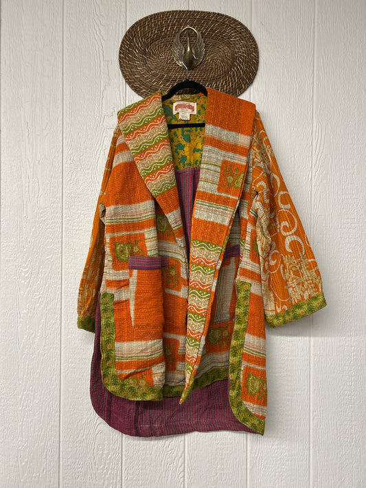 Fine Kantha Drifter Coat 1125 044