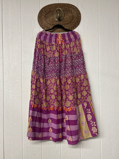 Pareo Kantha Lotus Maxi Skirt 0826 103