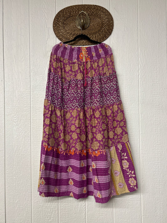 Pareo Kantha Lotus Maxi Skirt 0826 103