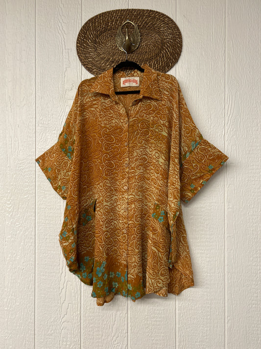 Crepe Sari Free To Be Button Down 0626 016