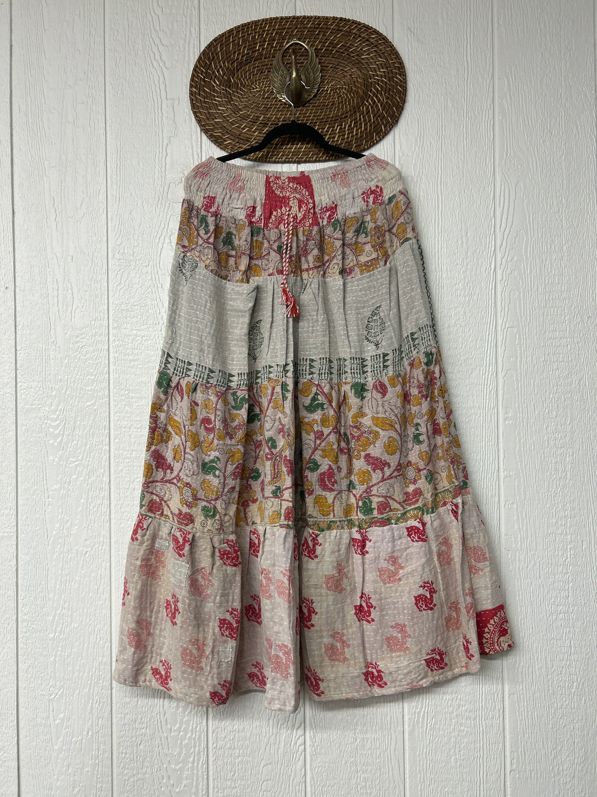 Pareo Kantha Lotus Maxi Skirt 0826 201