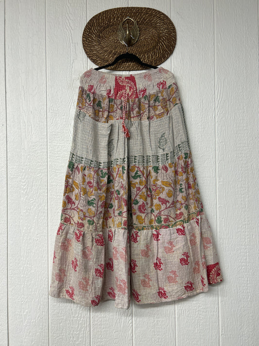 Pareo Kantha Lotus Maxi Skirt 0826 201