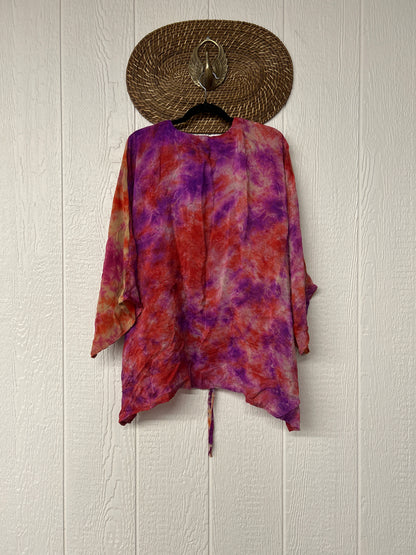 Crepe Sari Hi Lo Butterfly Top 0726 182