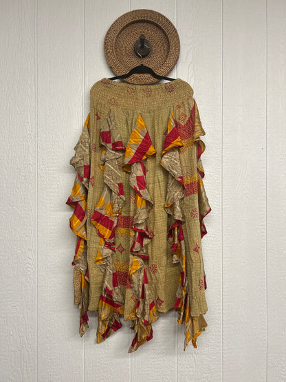 Pareo Kantha Willow Maxi Skirt 0826 032