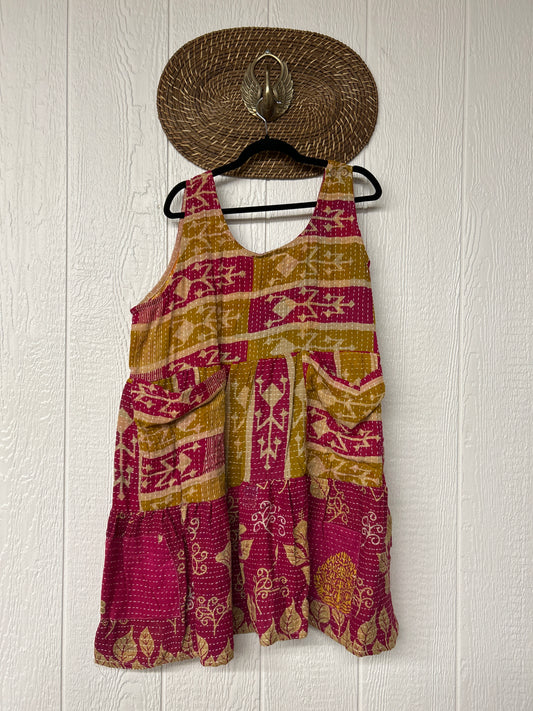 Kantha Meadow Mini Dress 0625 258