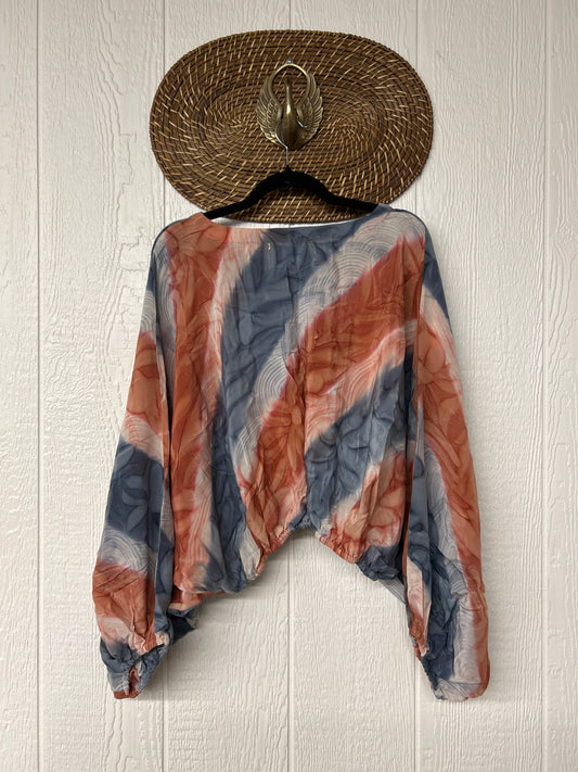 Crepe Sari Luna Crop Top 0526 025