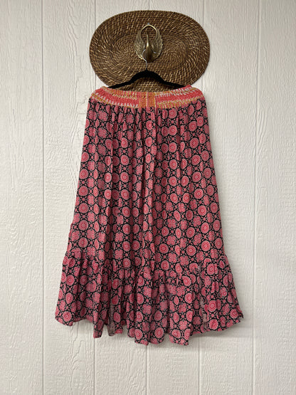 Crepe Sari Dahlia Skirt 1026 086