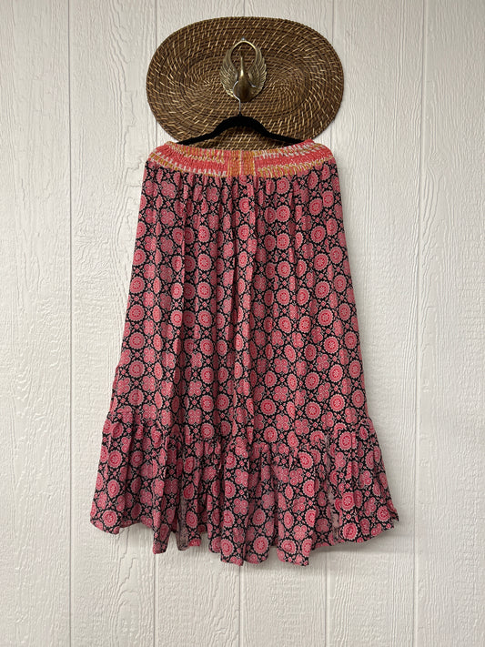 Crepe Sari Dahlia Skirt 1026 086