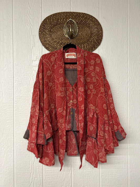 Crepe Sari Wild Rose Top 1225 229