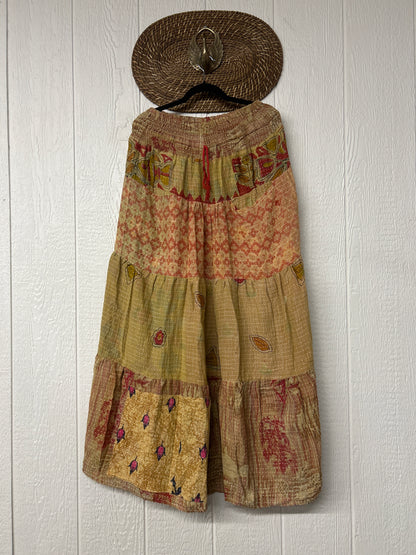 Pareo Kantha Lotus Maxi Skirt 0826 170