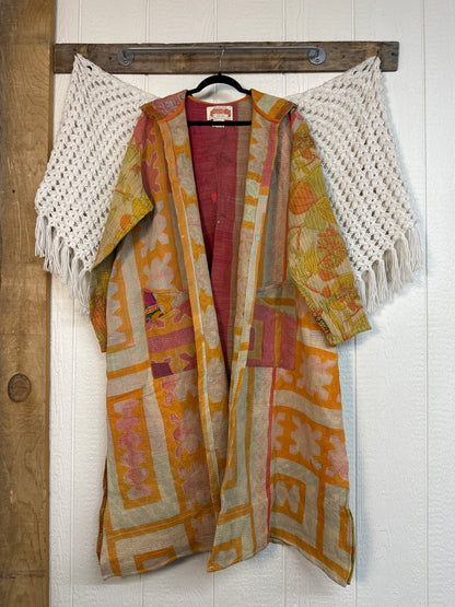 Fine Kantha Rising Sun Coat 1125 253