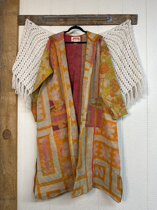 Fine Kantha Rising Sun Coat 1125 253