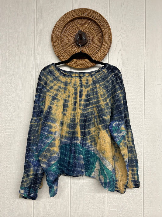 Pareo Kantha Wanderer Pocket Crop Top 0526 015