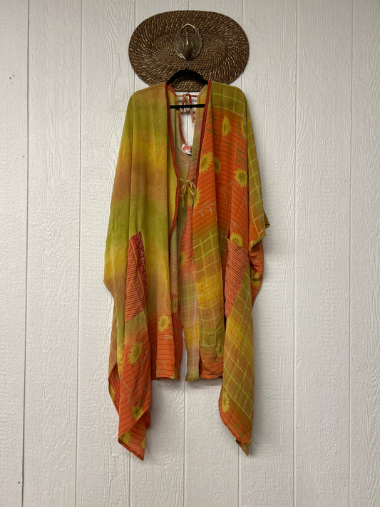 Crepe Sari Orchid Kimono 0626 121