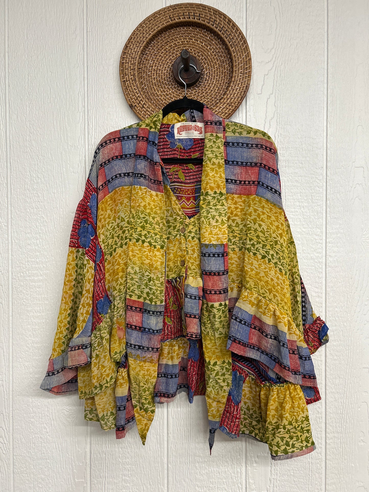 Crepe Sari Wild Rose Top 1225 096