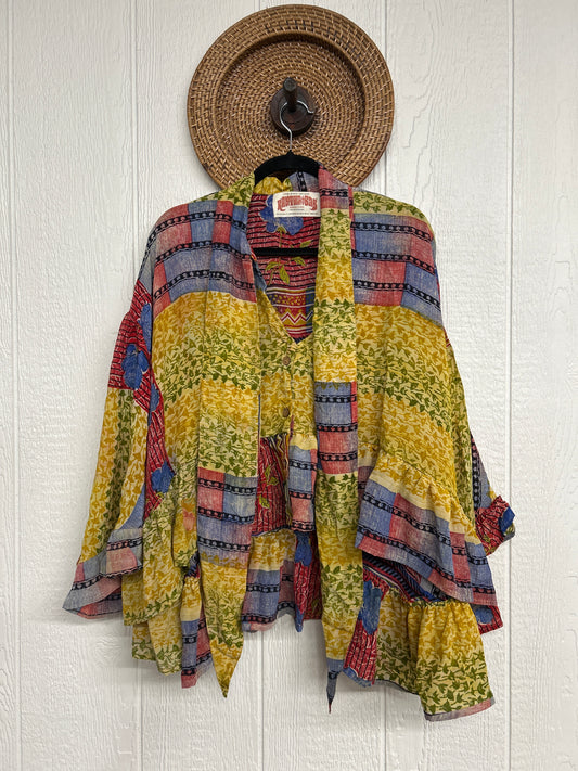 Crepe Sari Wild Rose Top 1225 096