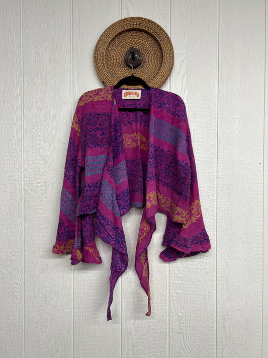 Crepe Sari Zeppelin Crop Shrug 0426 127