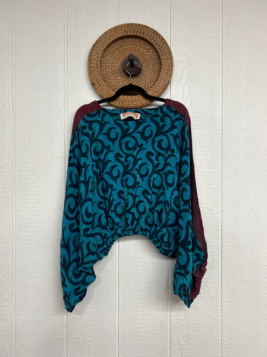 Crepe Sari Luna Crop Top 0126 118