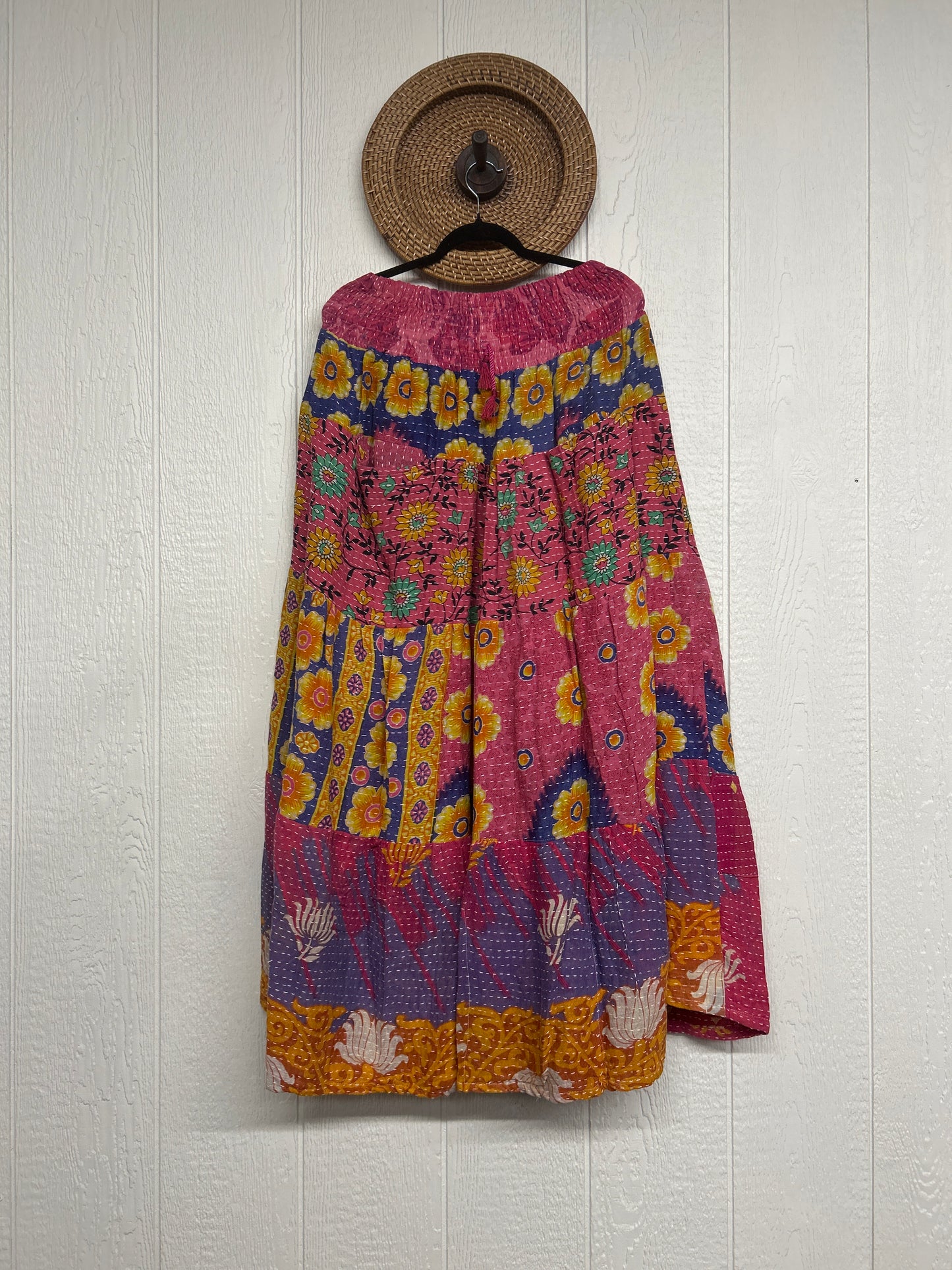 Pareo Kantha Lotus Maxi Skirt 0826 072