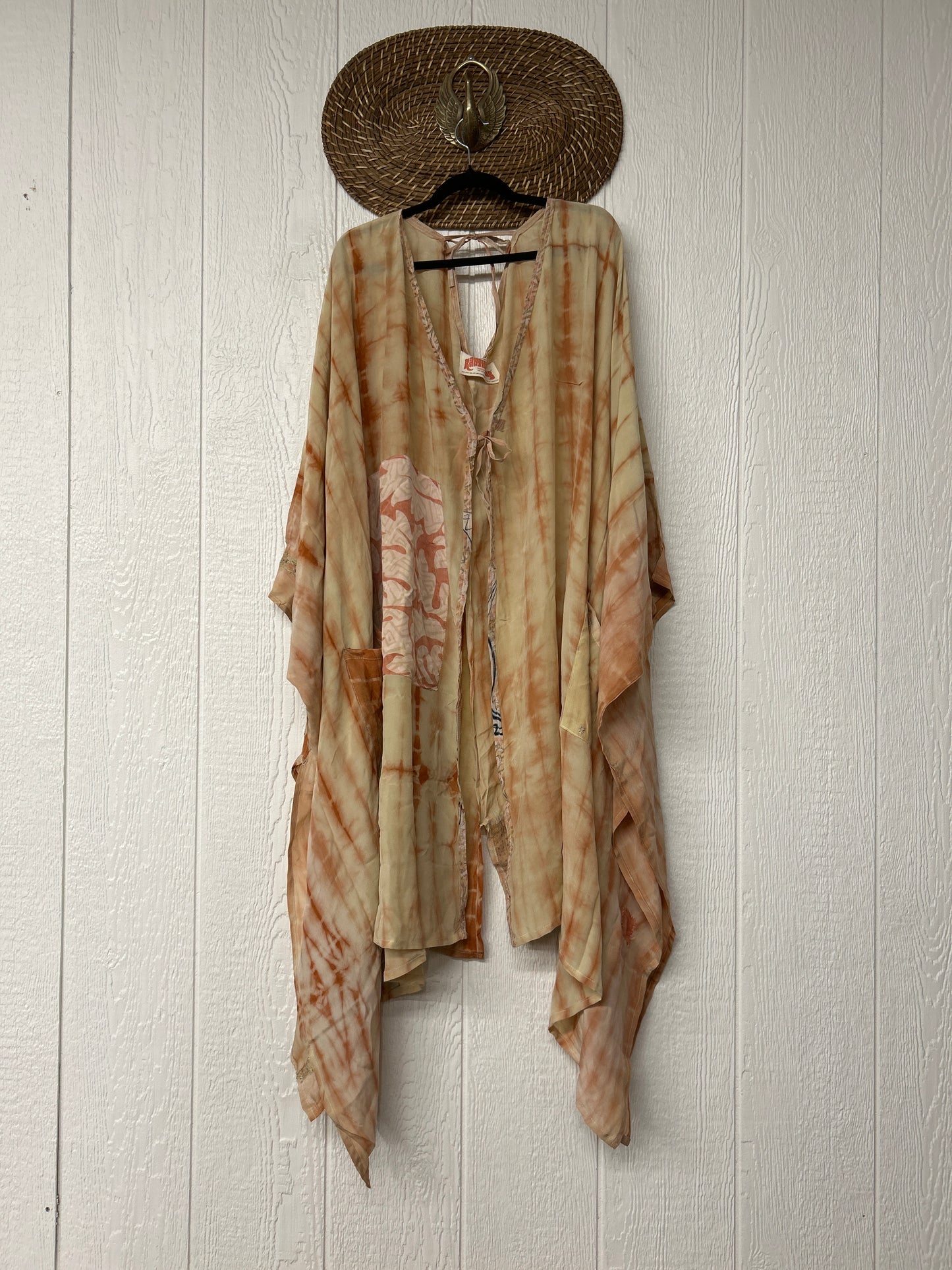 Crepe Sari Orchid Kimono 0626 010