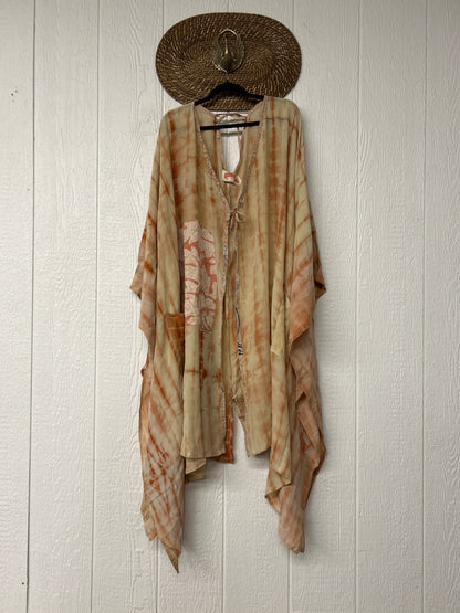 Crepe Sari Orchid Kimono 0626 010