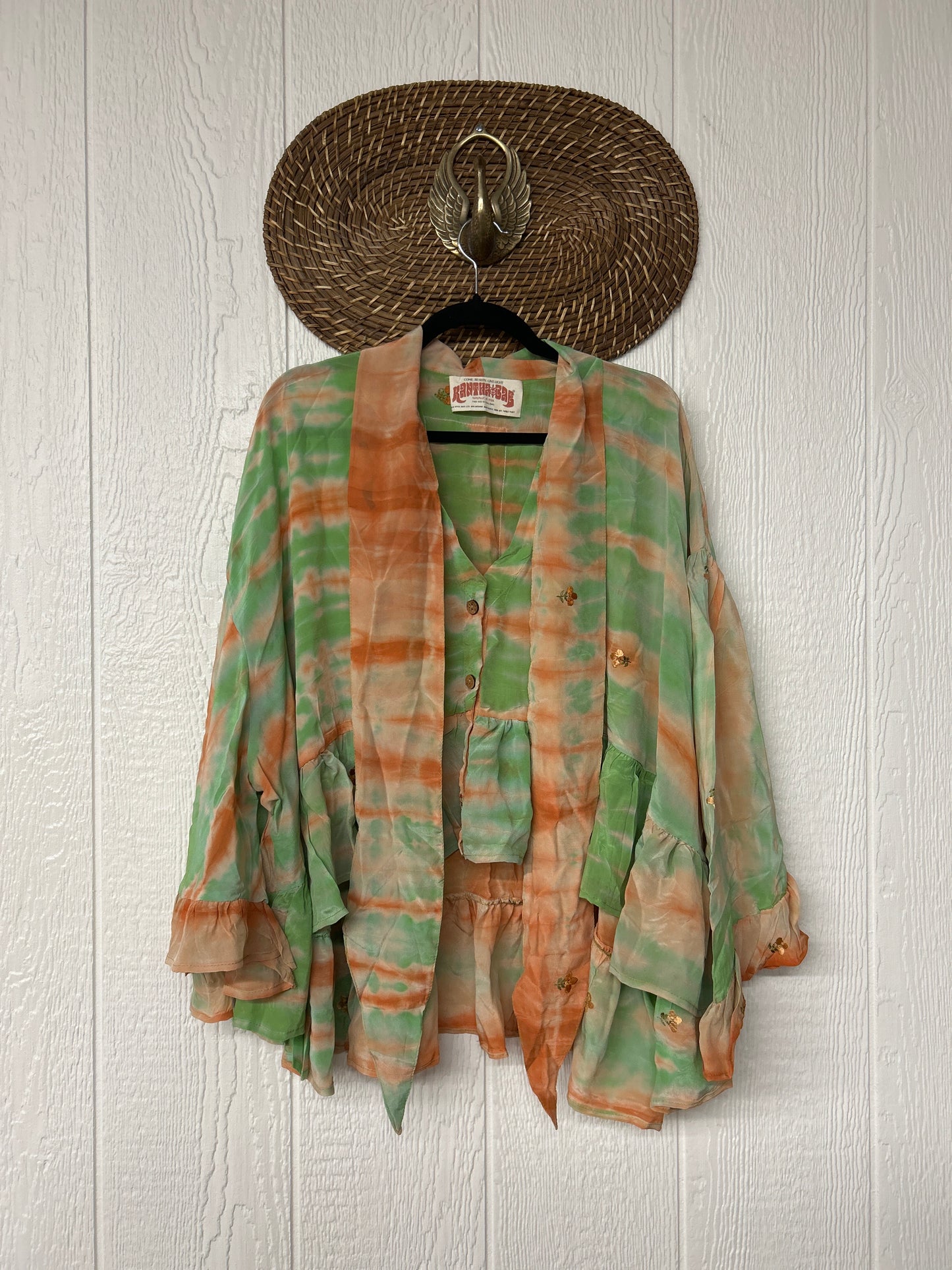 Crepe Sari Wild Rose Top 1225 175