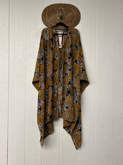 Crepe Sari Orchid Kimono 0626 007