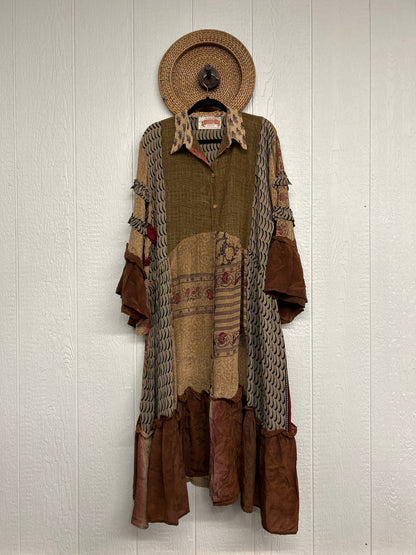 Crepe Sari Rhiannon Duster Dress 0226 193