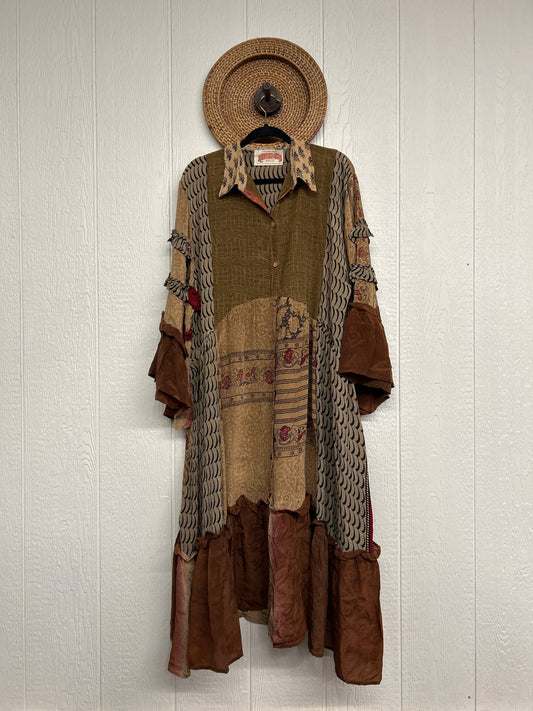 Crepe Sari Rhiannon Duster Dress 0226 193