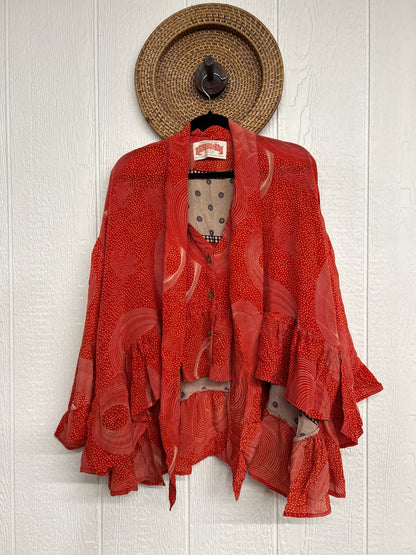 Crepe Sari Wild Rose Top 1225 111