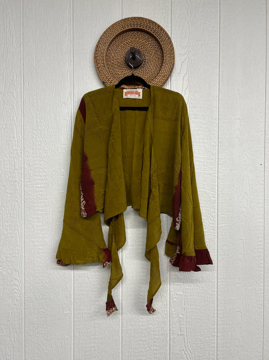 Crepe Sari Zeppelin Crop Shrug 0426 182