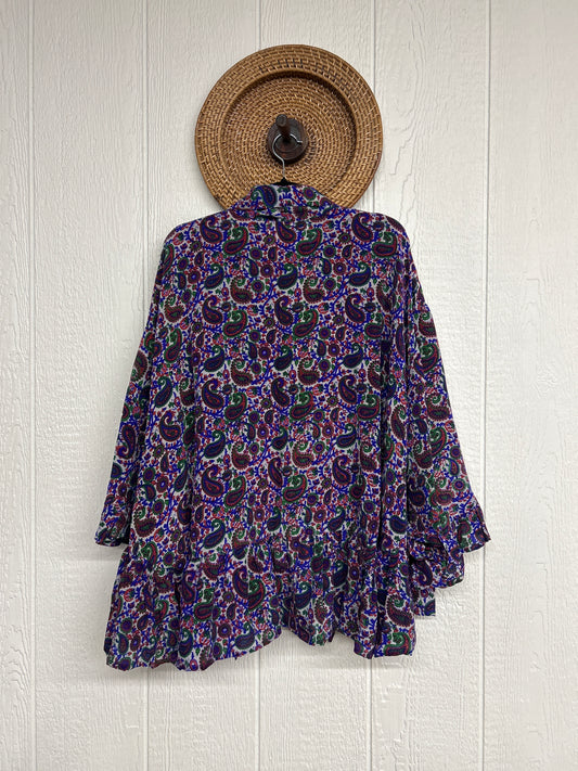 RETAIL Crepe Sari Wild Rose Top 0426 167