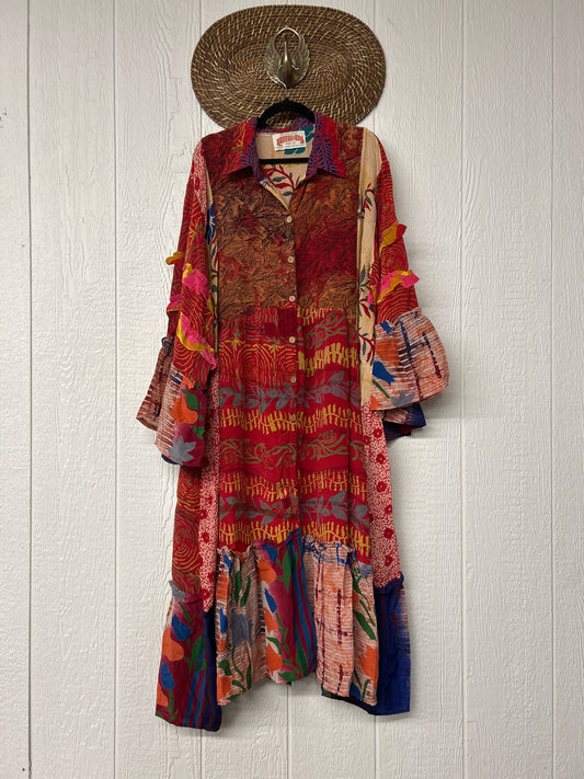 Crepe Sari Rhiannon Duster Dress 0226 043