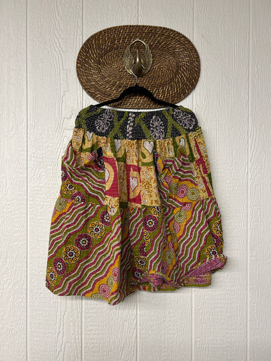 Pareo Kantha Meadow Skirt 0826 049