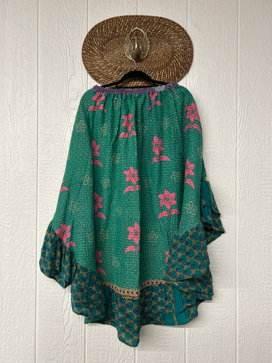 Pareo Kantha Wild Rose Skirt 0426 077