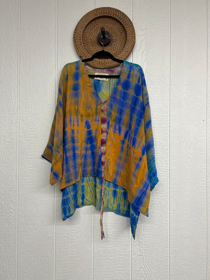 Crepe Sari Hi Lo Butterfly Top 0726 003