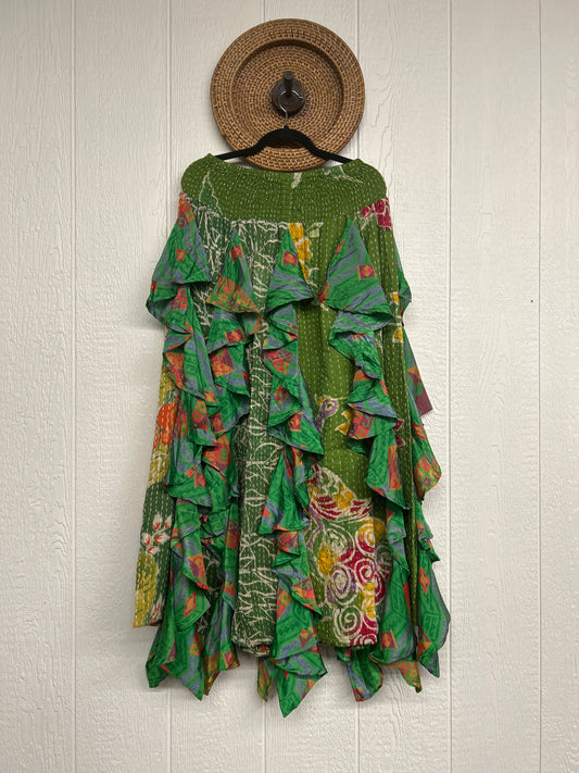 Pareo Kantha Willow Maxi Skirt 0826 245