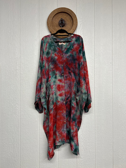 Crepe Sari Gaia Duster Dress 0426 271
