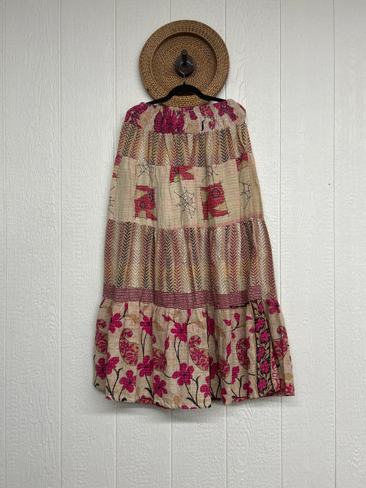 Pareo Kantha Lotus Maxi Skirt 0826 255