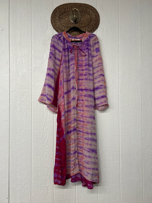 Crepe Sari Woodstock Duster Dress 0226 003