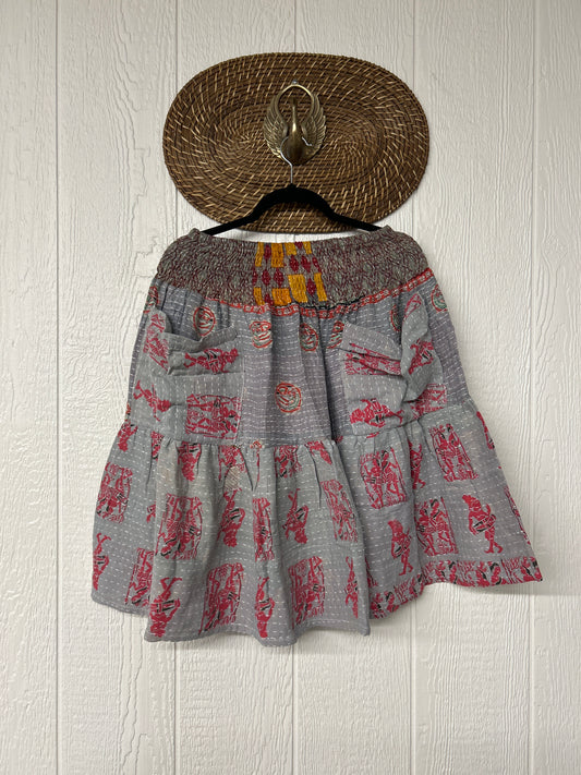 Pareo Kantha Meadow Skirt 0826 208