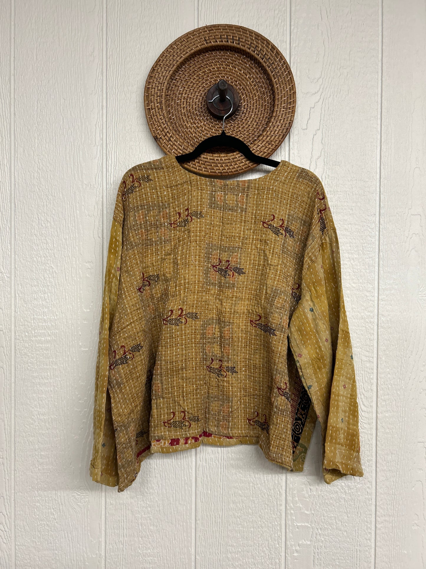 Pareo Kantha Wanderer Pocket Crop Top 0226 032