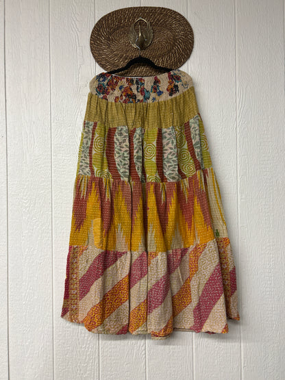 Pareo Kantha Lotus Maxi Skirt 0826 214